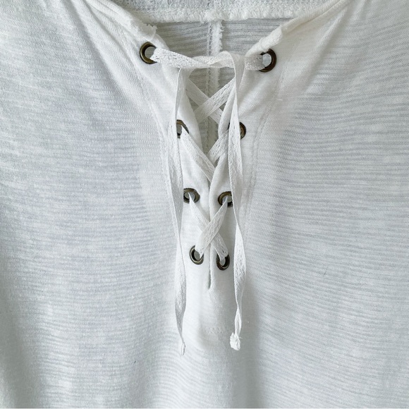 Free People Jennie Henley Tee in White Size M - Picture 6 of 11